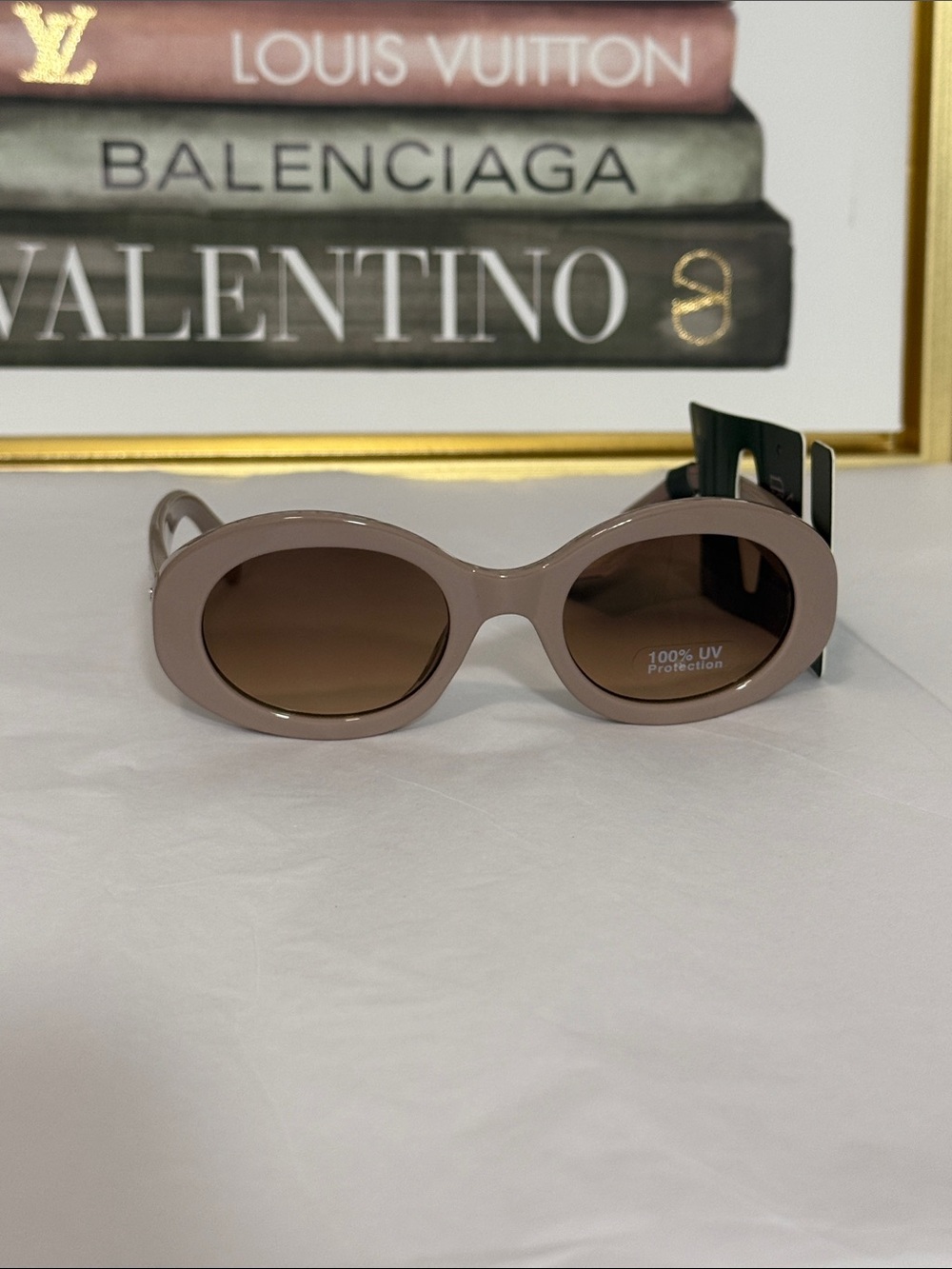 wild fable Oval Sunglasses in Taupe with Brown Lenses